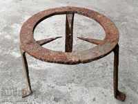 Soba antic din fier forjat, vatra, gratar, focar din fier forjat