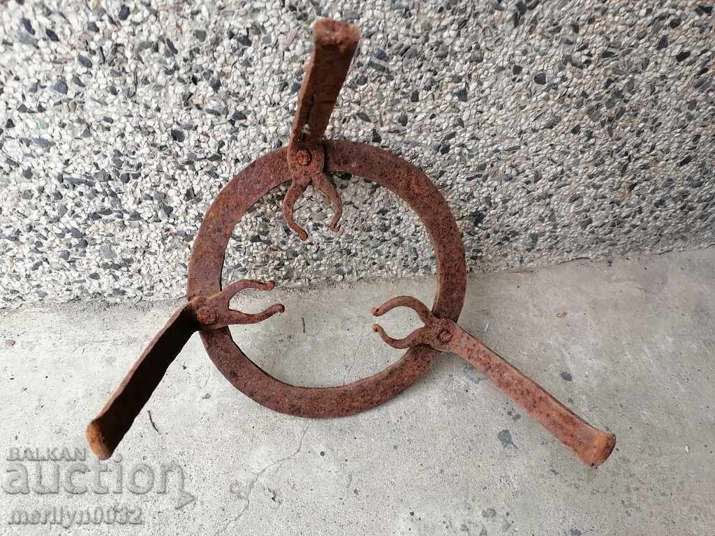 Auction Antique wrought iron stove, hearth, grill, wrought iron fire pit Auction Antique wrought iron stove, hearth, grill, wrought iron fire pit