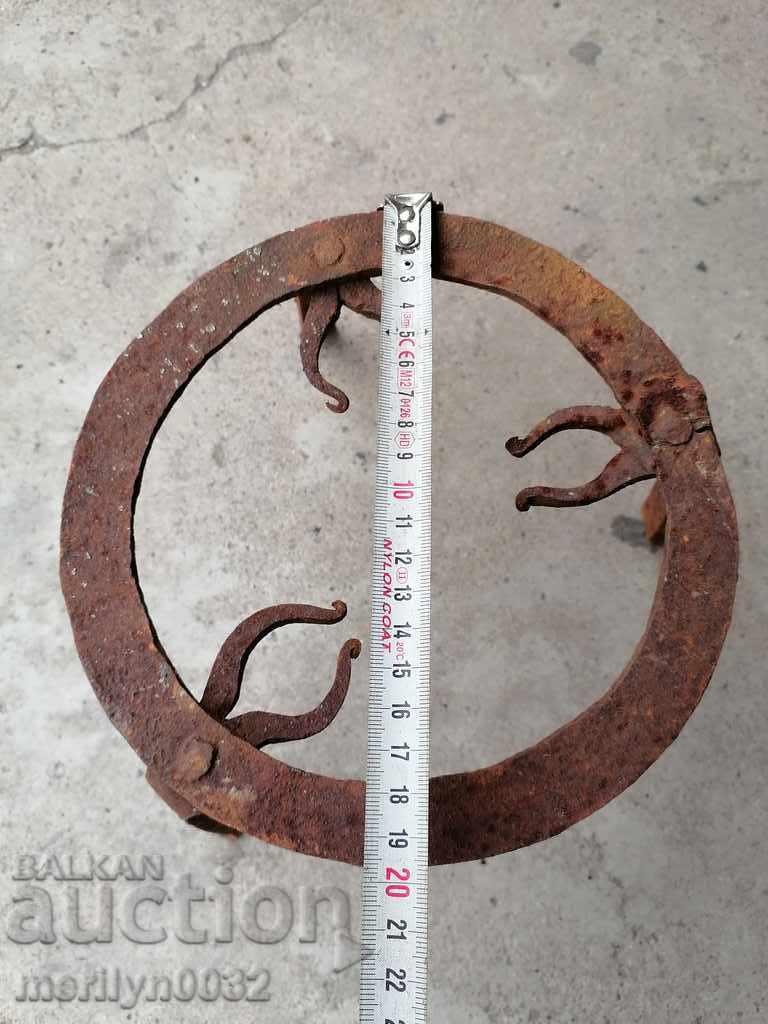 Antique wrought iron stove, hearth, grill, wrought iron fire pit - 6 Antique wrought iron stove, hearth, grill, wrought iron fire pit - 6