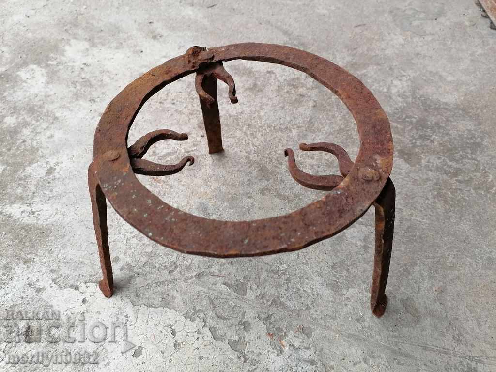 Antique wrought iron stove, hearth, grill, wrought iron fire pit Antique wrought iron stove, hearth, grill, wrought iron fire pit