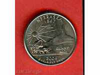 САЩ USA 25 cent емисия issue 2006 P NEBRASKA НОВА UNC