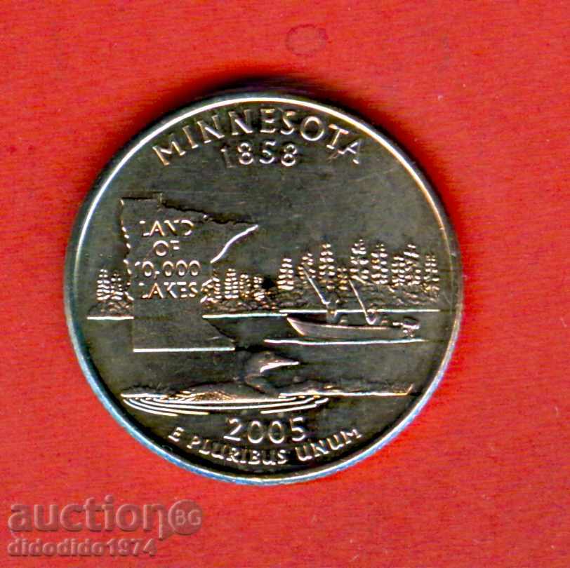 USA USA 25 cent issue issue 2005 P MINESOTA NEW UNC