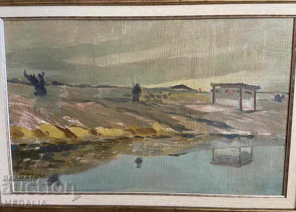 Diran Sarkisyan - Landscape - Oil on canvas - Signed - Framed with price € 750.00 | 1466.87 BGN