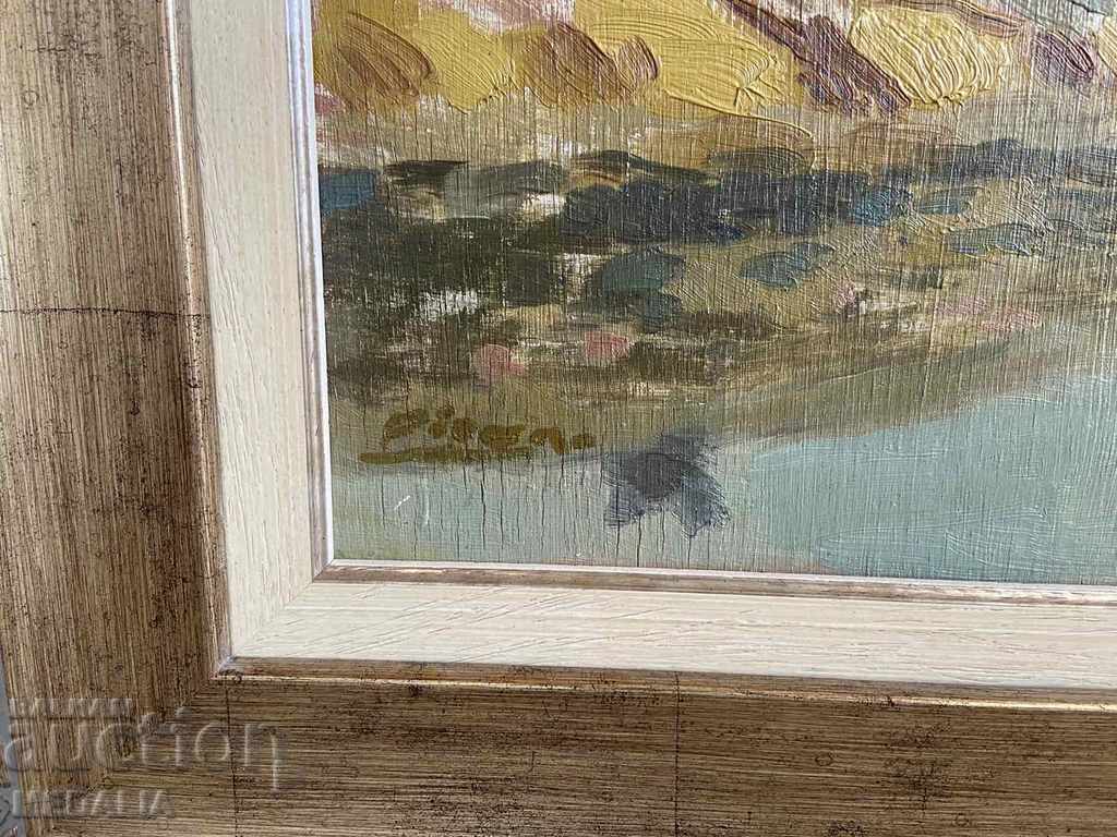 Auction  Diran Sarkisyan - Landscape - Oil on canvas - Signed - Framed