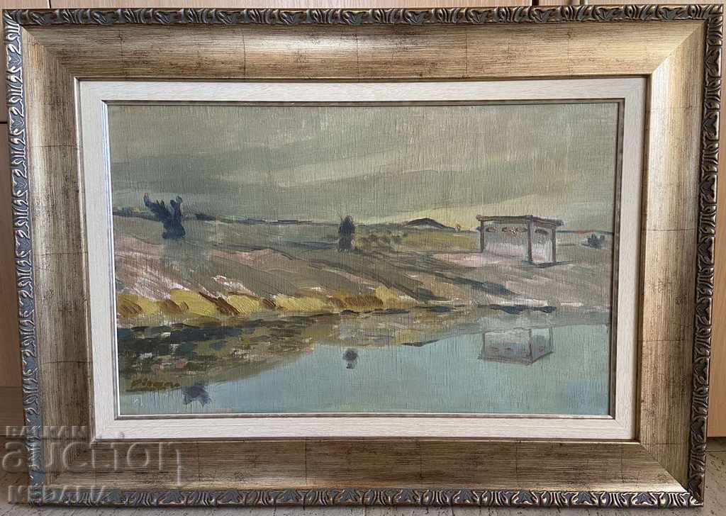 Diran Sargsyan-landscape-oil-signed-framed