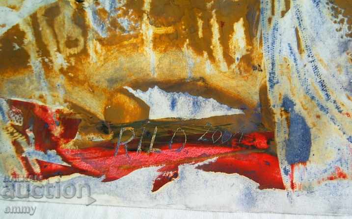 Υπογραφή αφηρημένης ζωγραφικής μελάνης 2001 - 5 Υπογραφή αφηρημένης ζωγραφικής μελάνης 2001 - 5