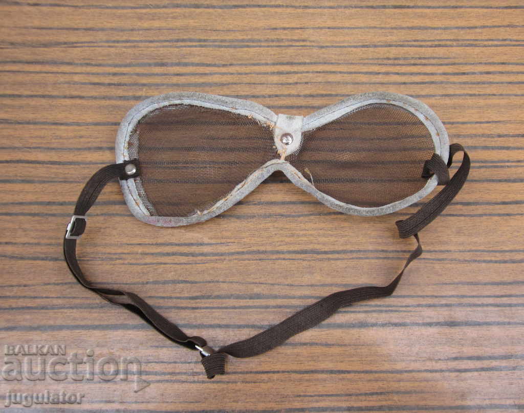 Auction  retro old motorcycle goggles with helmet nets helmet