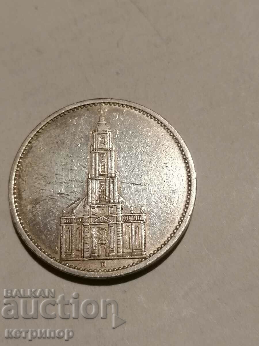 5 marks Germany 1935 A silver. with price 46.00 BGN | € 23.52