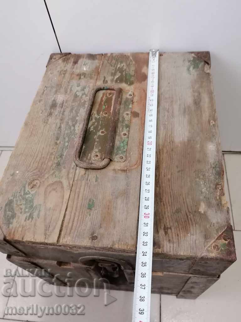 Wooden army chest Second World WW2 chest, box - 6 Wooden army chest Second World WW2 chest, box - 6