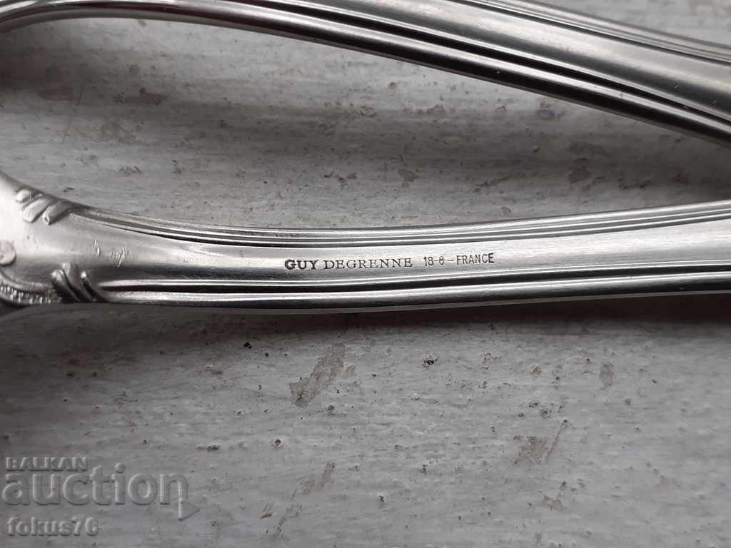 Аукцион Комплект луксозни маркови посребрени ножове Guy Degrenne