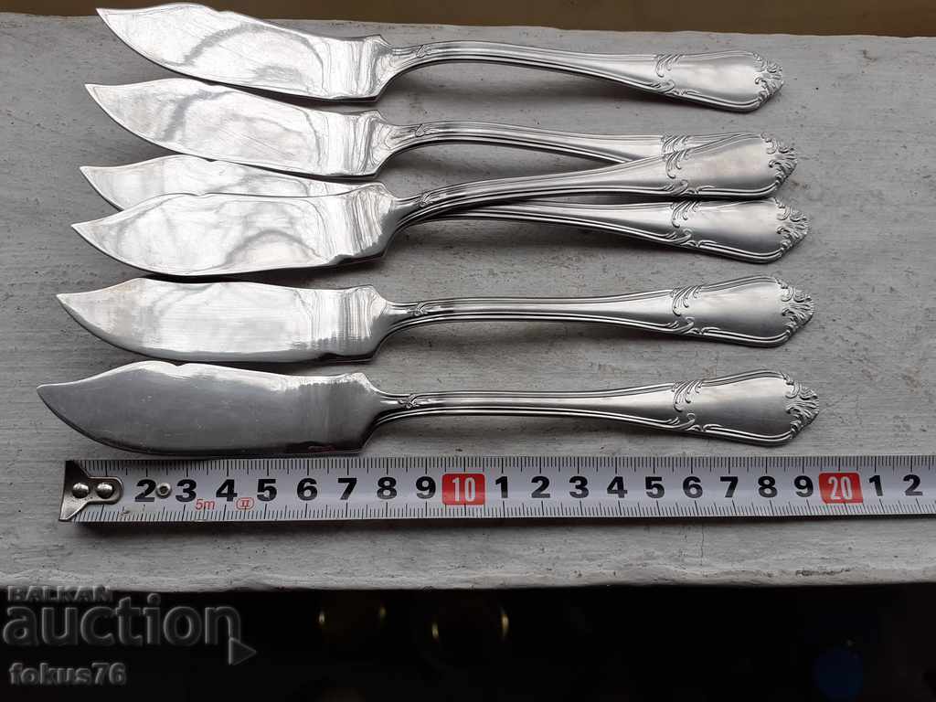 Доставка на Комплект луксозни маркови посребрени ножове Guy Degrenne