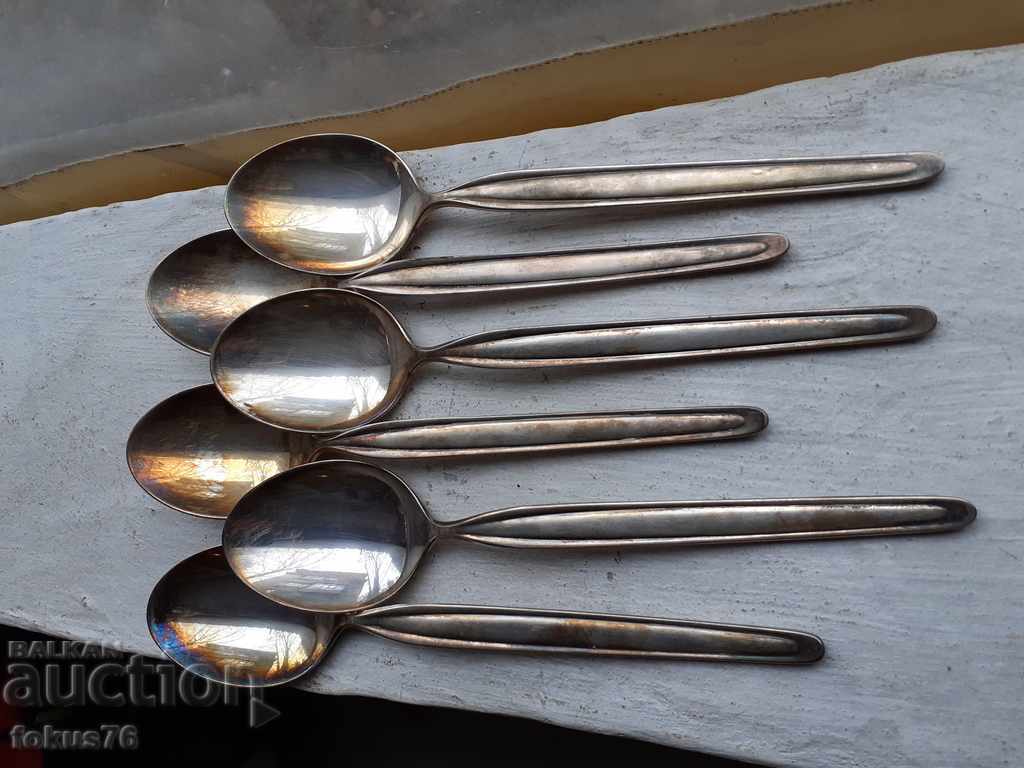 Set of luxury branded silver-plated spoons WMF with price 89.00 BGN | € 45.50 Set of luxury branded silver-plated spoons WMF with price 89.00 BGN | € 45.50