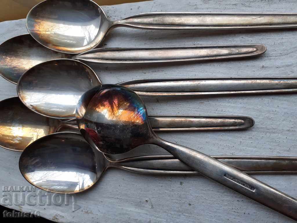 Auction Set of luxury branded silver-plated spoons WMF Auction Set of luxury branded silver-plated spoons WMF