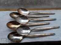 Set of luxury branded silver-plated spoons WMF
