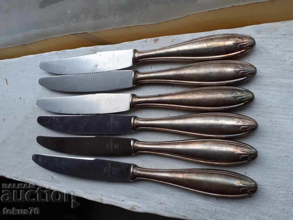 Set of luxury branded silver-plated knives WMF with price 89.00 BGN | € 45.50 Set of luxury branded silver-plated knives WMF with price 89.00 BGN | € 45.50