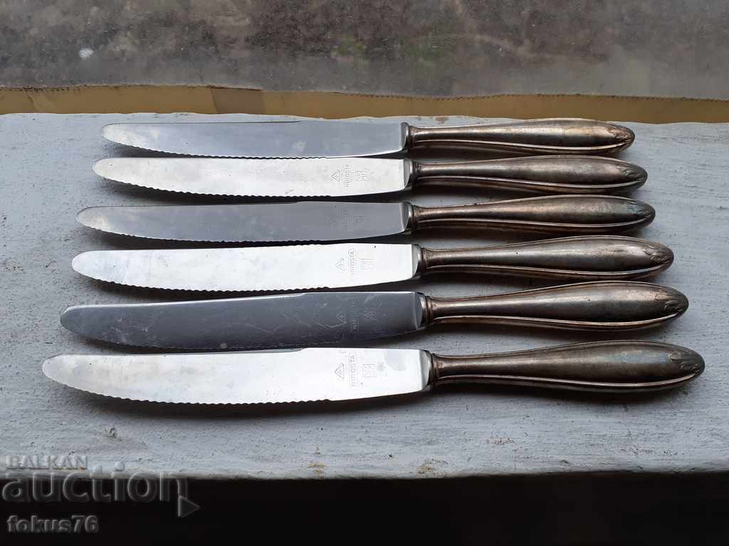 Σετ πολυτελών επώνυμων ασημένιων μαχαιριών WMF