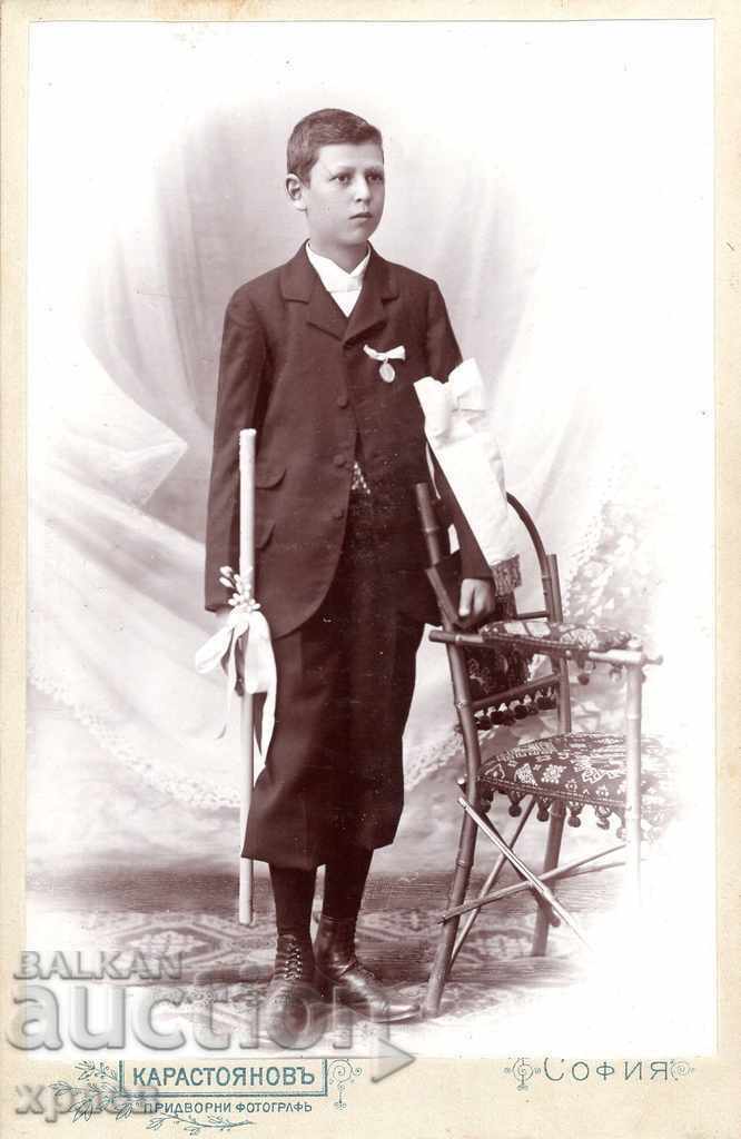 СТАРА ФОТОГРАФИЯ - КАРТОН - ИВ.КАРАСТОЯНОВ – СОФИЯ - 2755