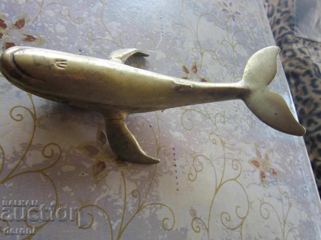 Auction  Unique bronze plastic figure figurine of whale