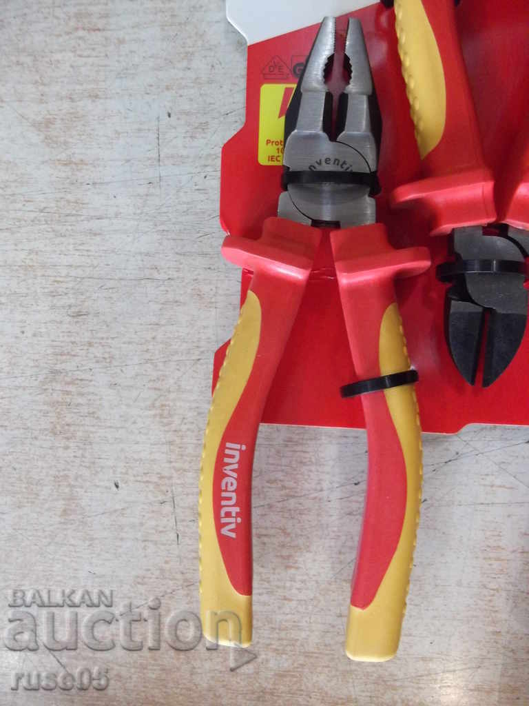 Auction Set "INVENTIV" of 3 pcs. insulated pliers Auction Set "INVENTIV" of 3 pcs. insulated pliers