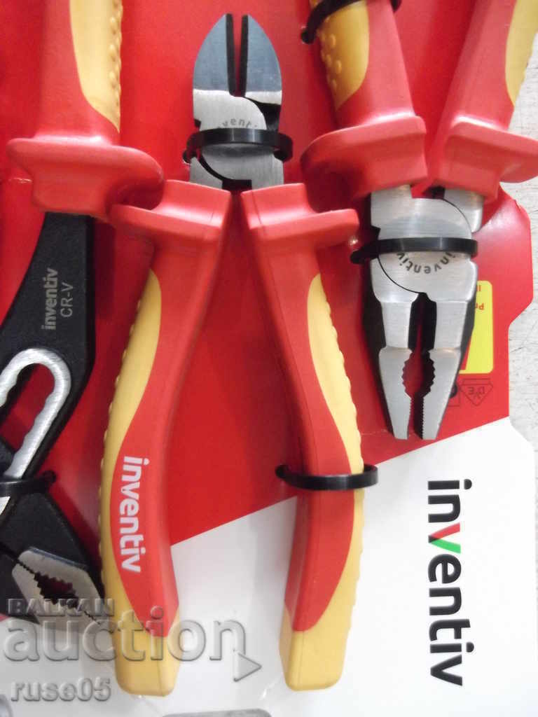 Delivery of Set "INVENTIV" of 3 pcs. insulated pliers Delivery of Set "INVENTIV" of 3 pcs. insulated pliers