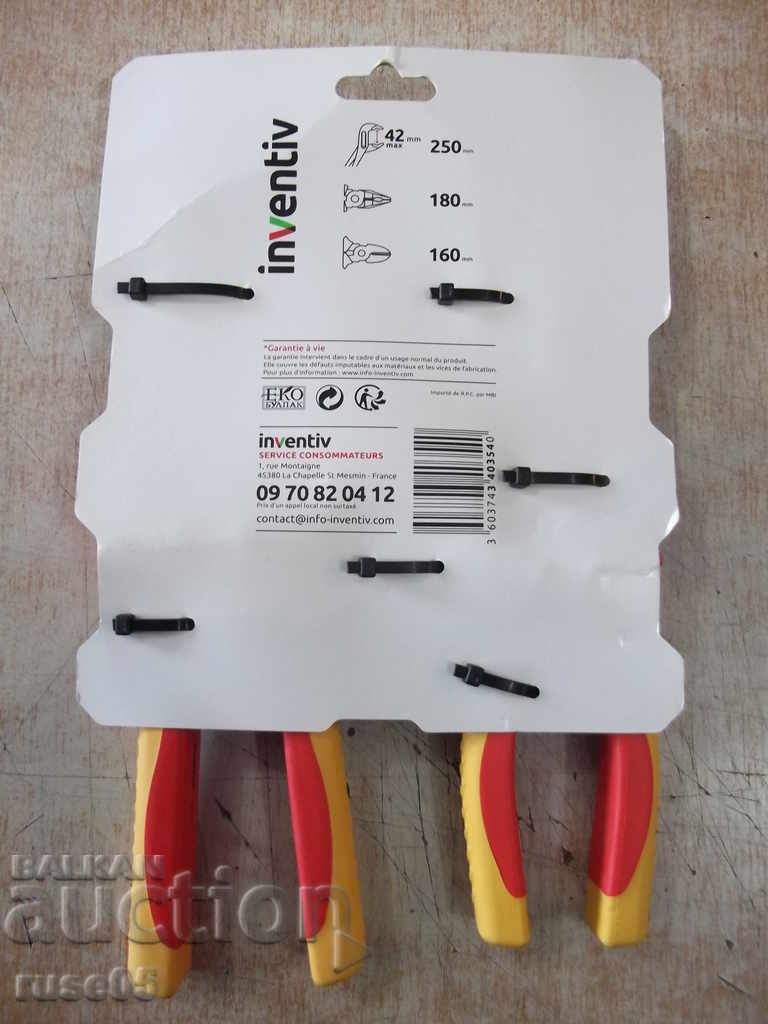 Set "INVENTIV" of 3 pcs. insulated pliers - 6 Set "INVENTIV" of 3 pcs. insulated pliers - 6