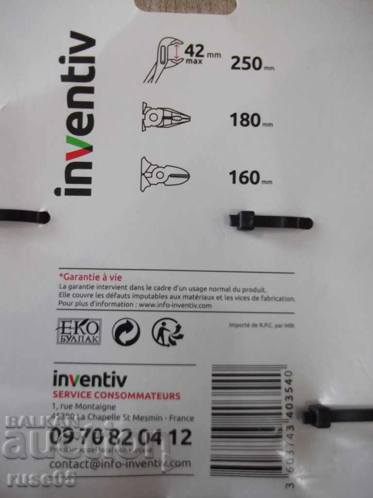 Set "INVENTIV" of 3 pcs. insulated pliers - 7 Set "INVENTIV" of 3 pcs. insulated pliers - 7