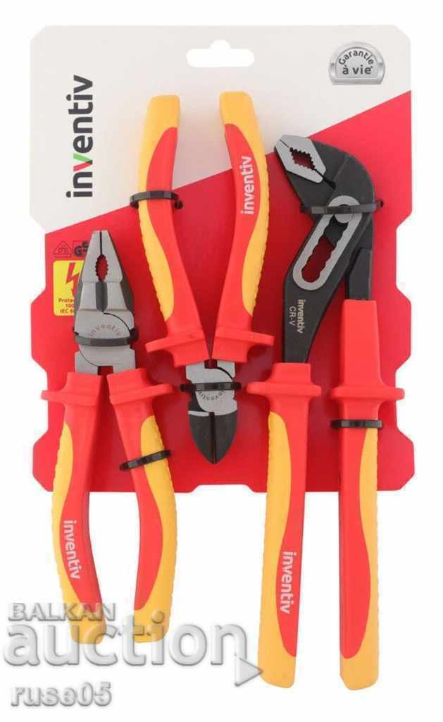 Set "INVENTIV" of 3 pcs. insulated pliers