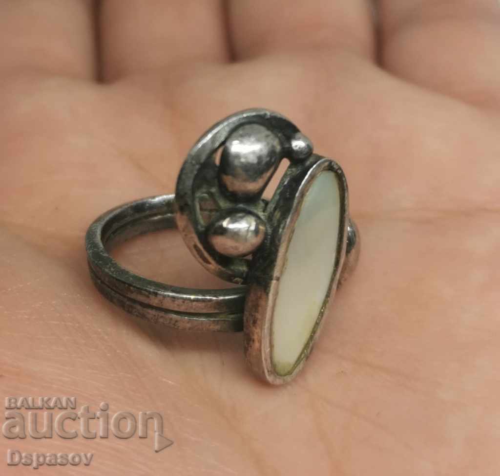 Silver Ring with Cedar