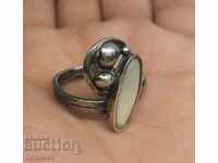Silver Ring with Cedar