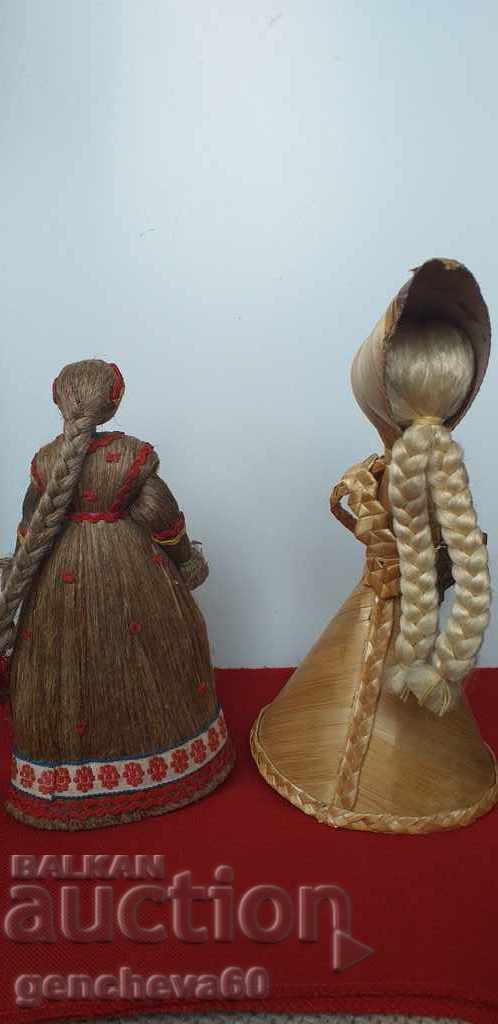 Σπάνιες ρωσικές κούκλες Matryoshka χειροποίητες από άχυρο με τιμή € 21.00 | 41.07 BGN