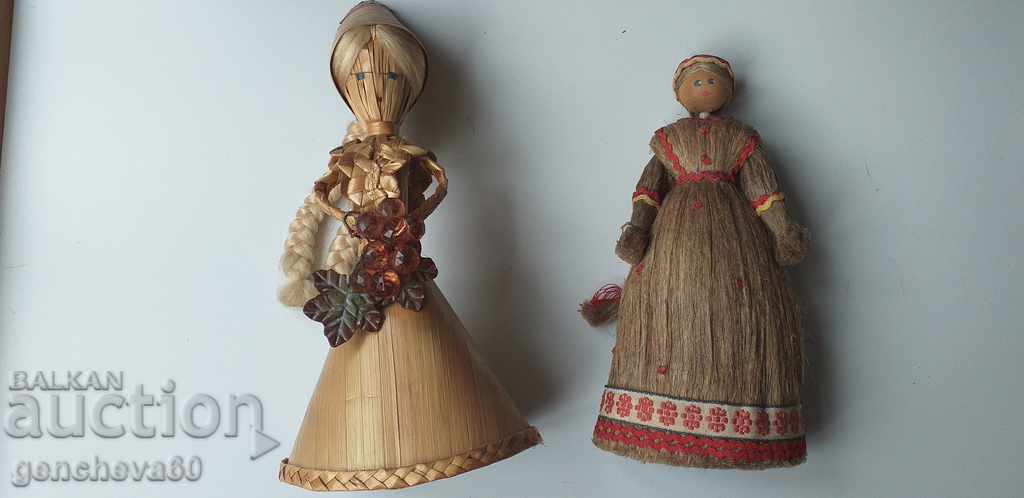 Аукцион Редки руски кукли Матрьошка ръчно изработени от слама