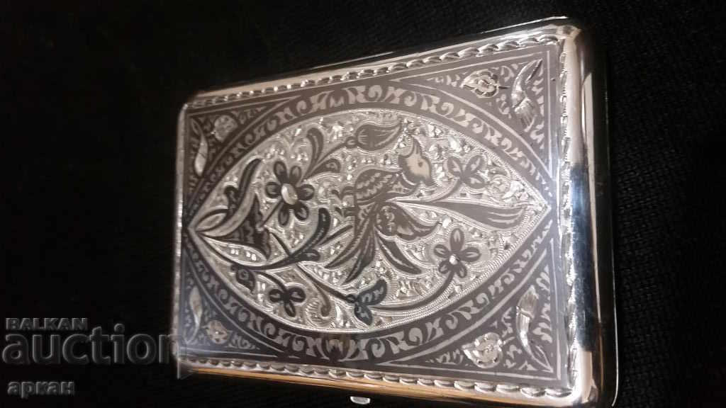 Beautiful Russian silver snuffbox with niello - 7