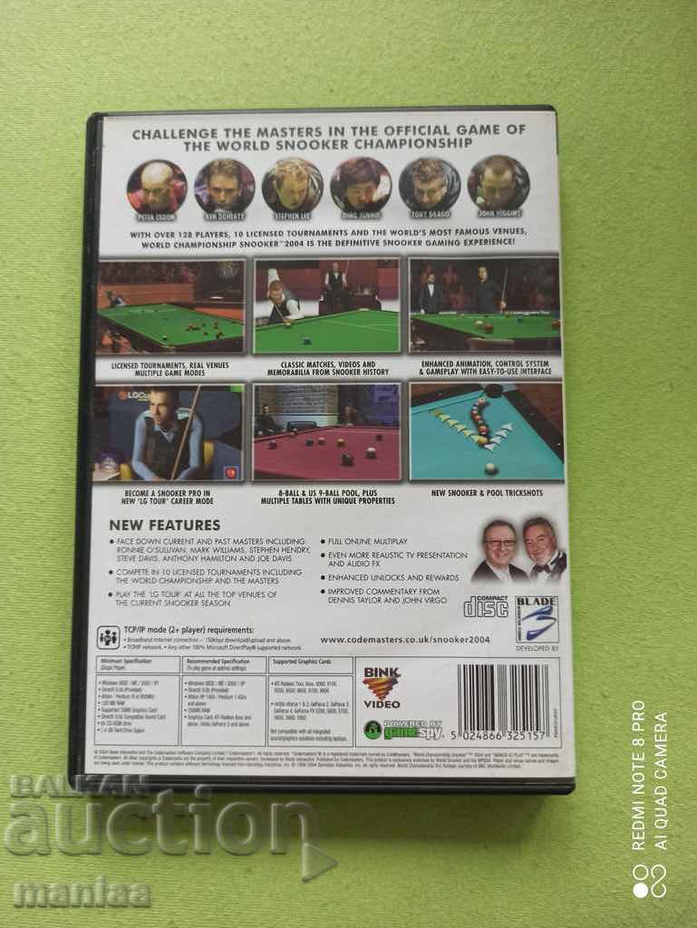 PC CD ROM Game World Championship Snooker 2004 with price 20.00 BGN | € 10.23 PC CD ROM Game World Championship Snooker 2004 with price 20.00 BGN | € 10.23