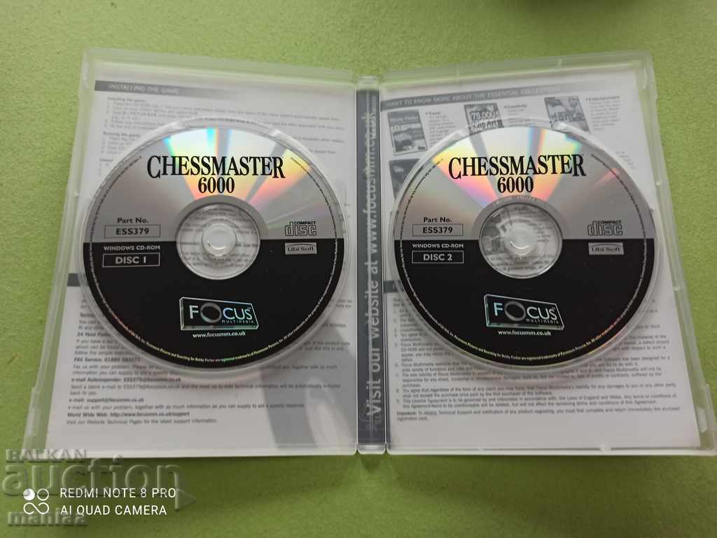 Licitație Joc pentru PC CD ROM CHESSMASTER 6000 2 discuri Licitație Joc pentru PC CD ROM CHESSMASTER 6000 2 discuri