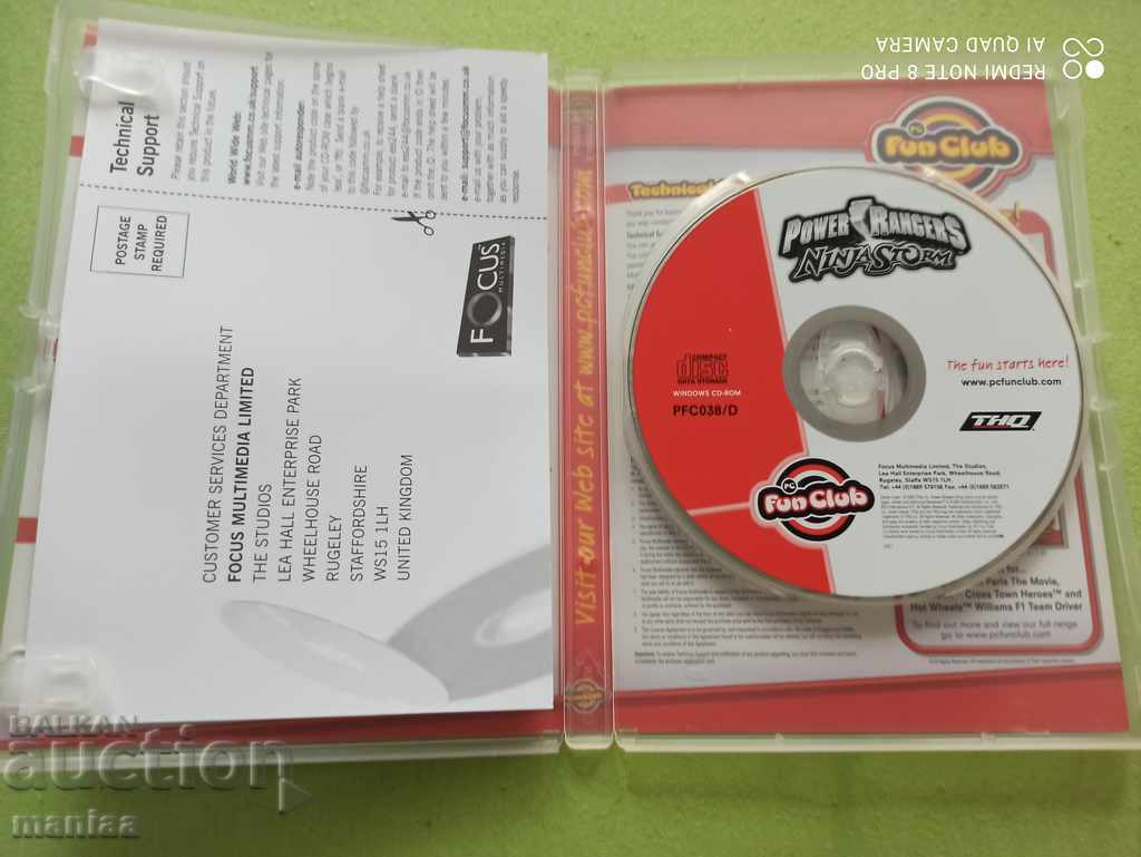 Auction  PC Game CD ROM Power Rangers Ninja Storm