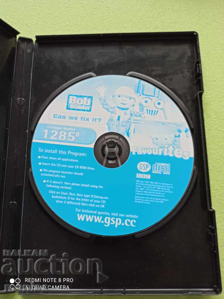 Auction  PC Game CD ROM Bob the Builder Favorites