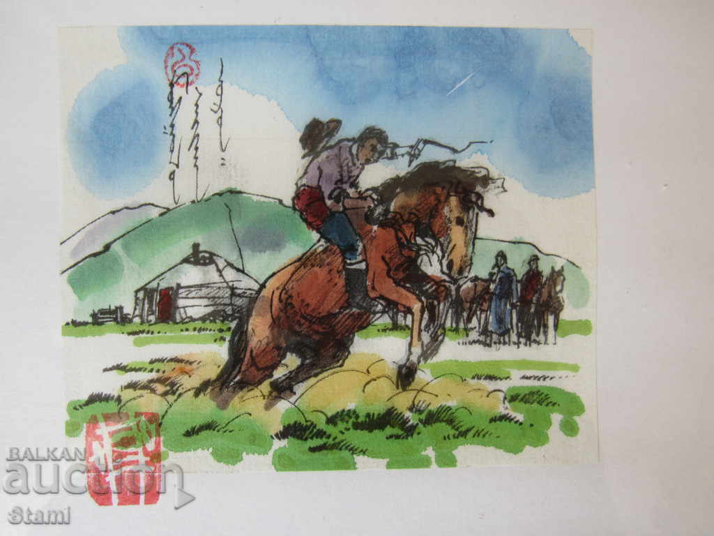 +Series of traditional painting paintings - Mongolia - 12-6 with price 56.00 BGN | € 28.63 +Series of traditional painting paintings - Mongolia - 12-6 with price 56.00 BGN | € 28.63