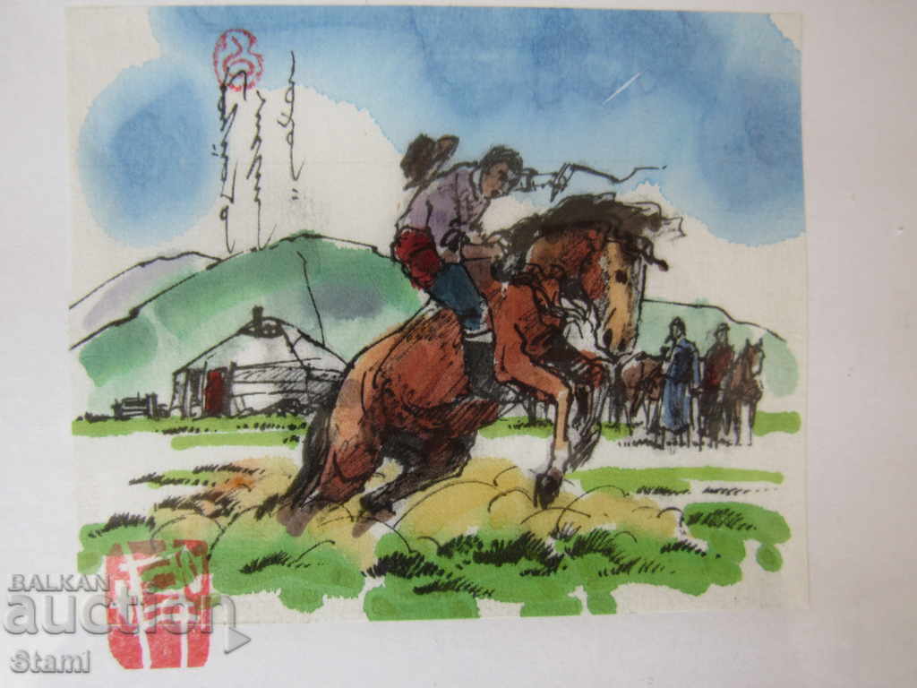 Delivery of +Series of traditional painting paintings - Mongolia - 12-6 Delivery of +Series of traditional painting paintings - Mongolia - 12-6