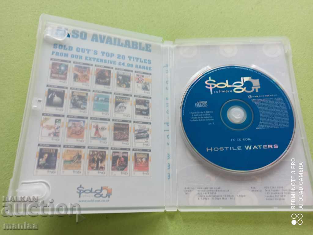 Licitație Joc pentru PC CD ROM Hostile Waters Licitație Joc pentru PC CD ROM Hostile Waters