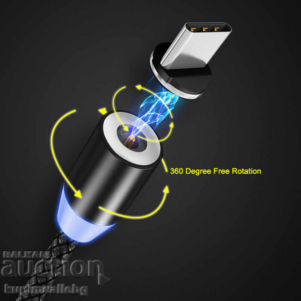 Auction Magnetic micro USB cable for Android with braid Auction Magnetic micro USB cable for Android with braid