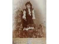 PLOVDIV CHILD SUKMAN CHILDREN'S OLD PHOTO PHOTO CARDBOARD