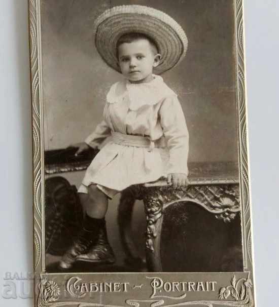 SOFIA OLD PHOTO PHOTO CARDBOARD CHILD CHILDREN'S PORTRAIT
