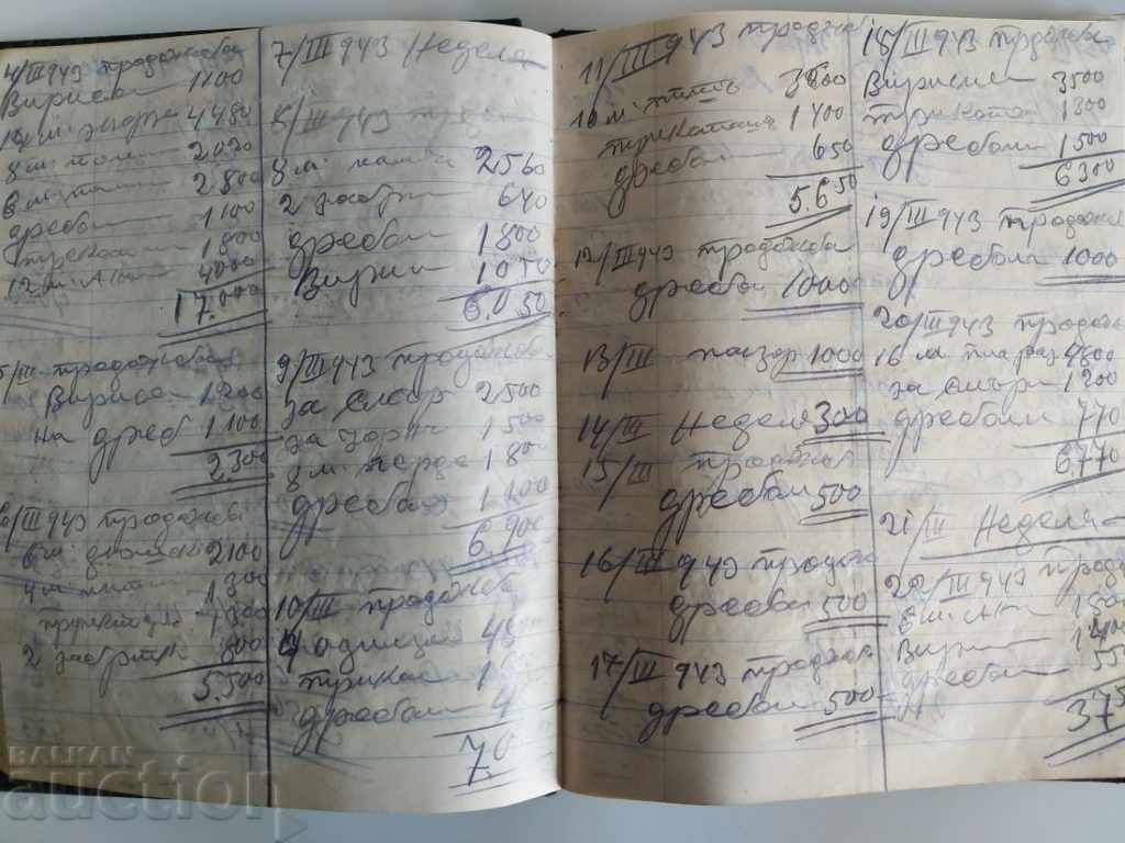 Delivery of 1942 VERSION SALES NOTEBOOK Delivery of 1942 VERSION SALES NOTEBOOK