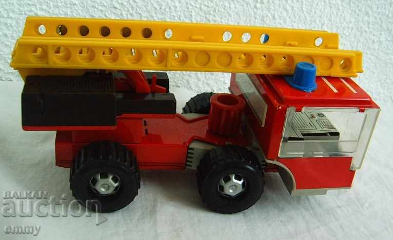 Camion cu macara Koloss scară de plastic din tablă de jucărie
