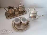 Silver-plated coffee service from the Tsar's time