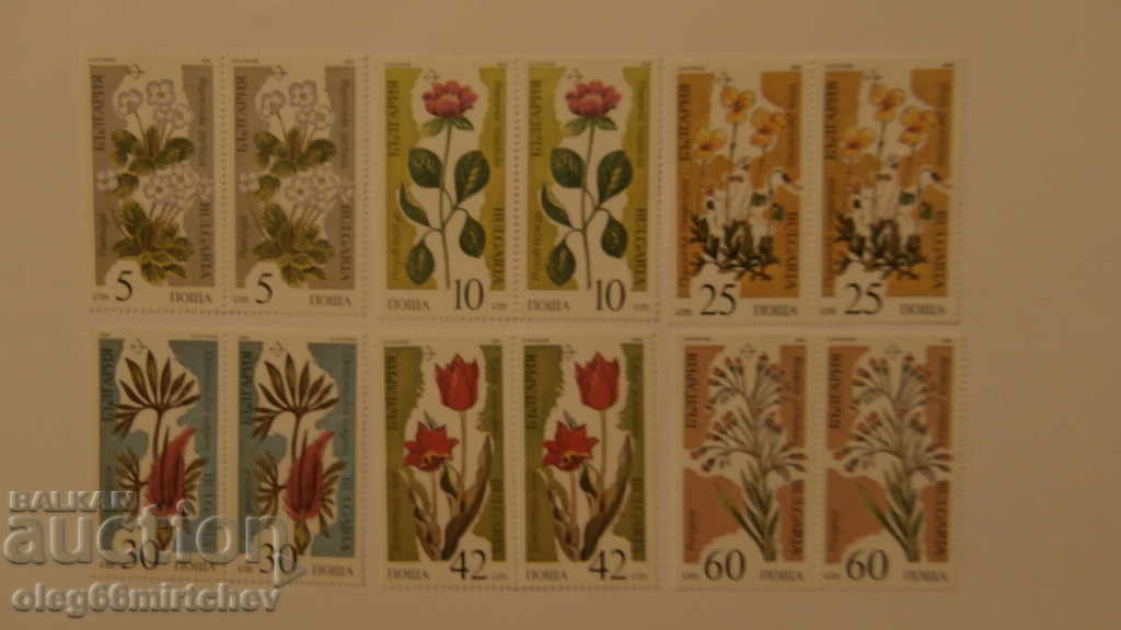 Bulgaria 1989 Flowers BK№3754 / 9 pure