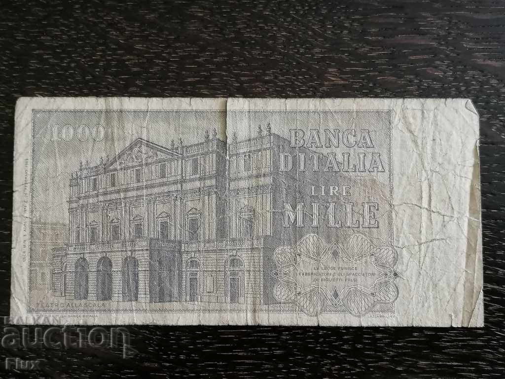 Bancnotă - Italia - 1000 de lire sterline 1969 cu preț 2.85 BGN | € 1.46 Bancnotă - Italia - 1000 de lire sterline 1969 cu preț 2.85 BGN | € 1.46