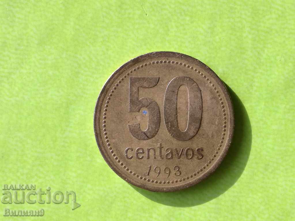 50 centavos 1993 Argentina