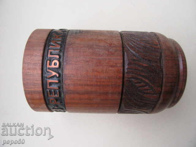 BRANDED WOODEN PENCIL HOLDER "50 years Cannery REPUBLIKA-Svishtov" with price € 5.00 | 9.78 BGN