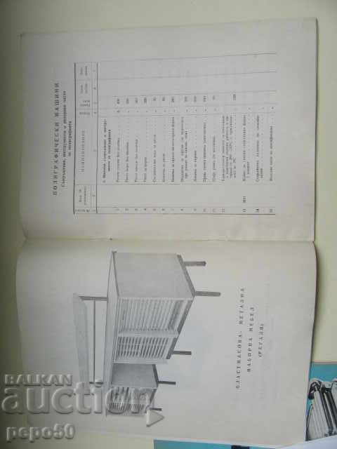 Licitație NOMENCLATURĂ DE PRODUCȚIE A Întreprinderii de Stat pentru Prelucrarea Lemnului "23 Decembrie" Sofia-1970